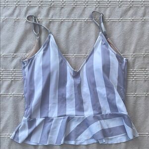 Striped V-Neck Swim